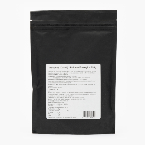 Roșcove (carob) pudră ecologică 250g