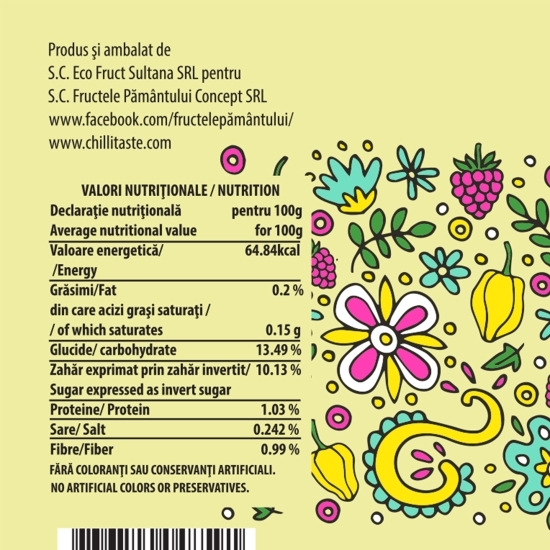 Sos iute Habanero cu zmeură 200ml