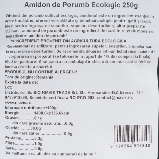 Amidon de porumb ecologic 250g