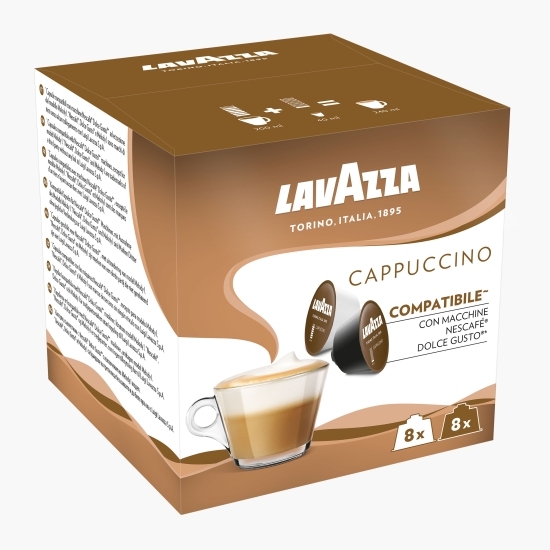 Cappuccino, 16 băuturi, capsule cafea compatibile Dolce Gusto
