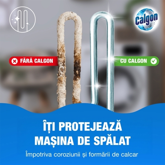 Pudră anticalcar pentru mașina de spălat 4 în 1, 10 spălări 500g