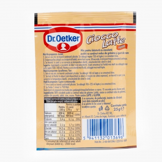 Mix pentru băutură instant cu gust de rom, Ciocco Latte 25g