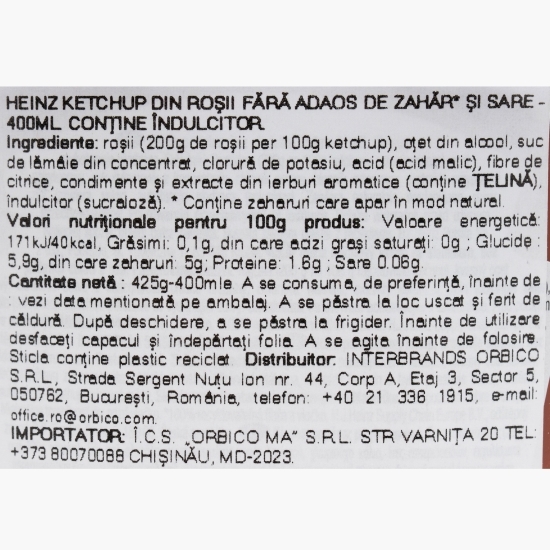 Ketchup Zero 400ml