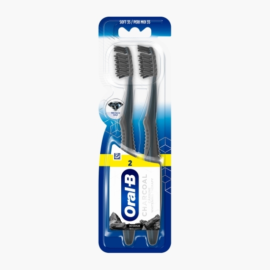 Periuță de dinți Whitening Therapy Charcoal 2 buc