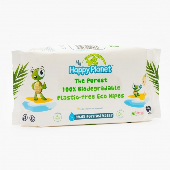Șervețele umede biodegradabile pentru bebeluși 60 buc
