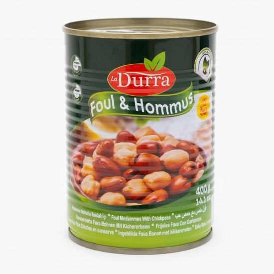 Conservă Foul Medammes (fasole Fava) & humus 400g