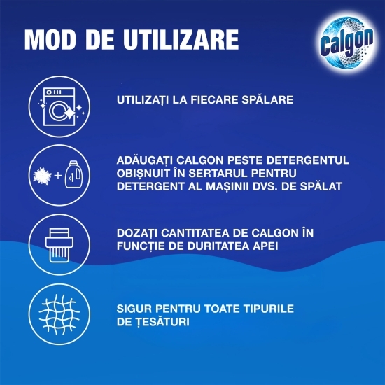 Pudră anticalcar pentru mașina de spălat 4 în 1, 10 spălări 500g