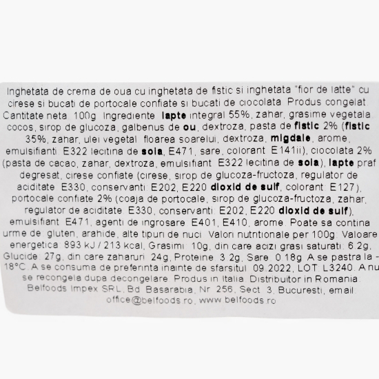 Înghețată cassata cu fistic 100g 