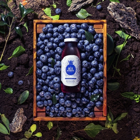 Suc de afine eco, fără zahăr adăugat și fără apă 300ml