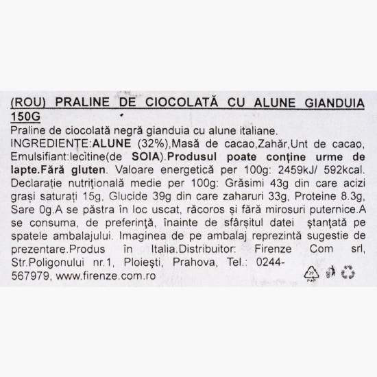 Praline de ciocolată cu alune Gianduiotto 150g