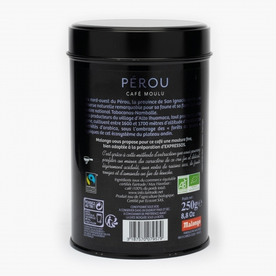 Cafea măcinată Peru eco 250g