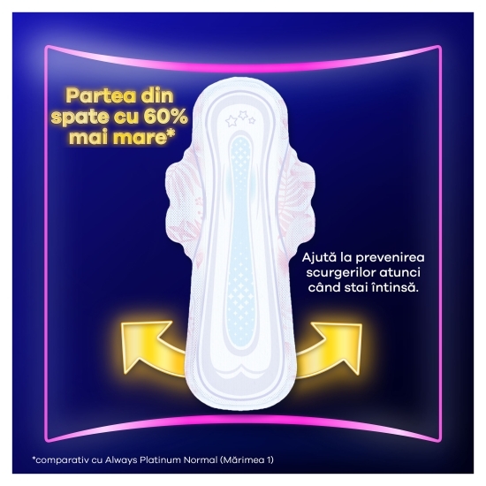 Absorbante Platinum Secure Night 10 buc