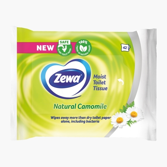 Hârtie igienică umedă Natural Camomile, 42 buc