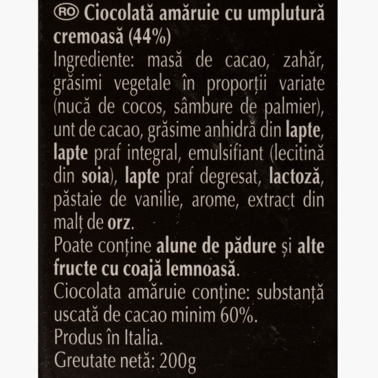 Bomboane de ciocolată neagră 60% Lindor 200g