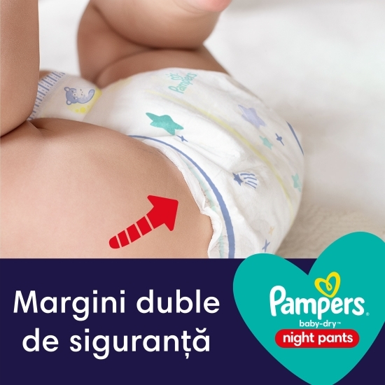 Scutece chiloțel Night Pants mărimea 5, 11-17kg, 22 buc