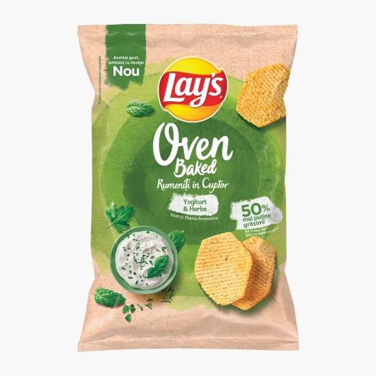 Chipsuri rumenite în cuptor cu iaurt și plante aromatice, 125g, (Oven Baked)