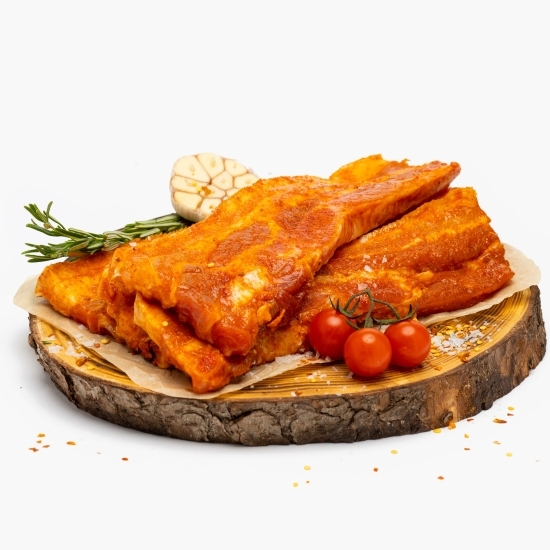 Piept porc cu os, feliat, marinat 600g