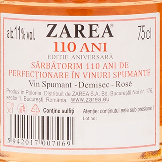 Vin spumant rose demisec Crystal, 11%, 0.75l