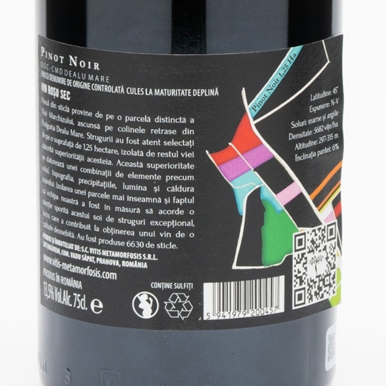 Vin roșu sec Pinot Noir, 13.5%, 0.75l