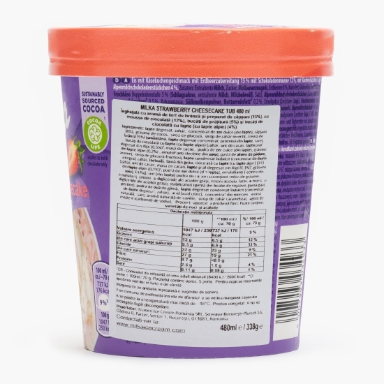Înghețată cheesecake cu mousse de ciocolată 480ml