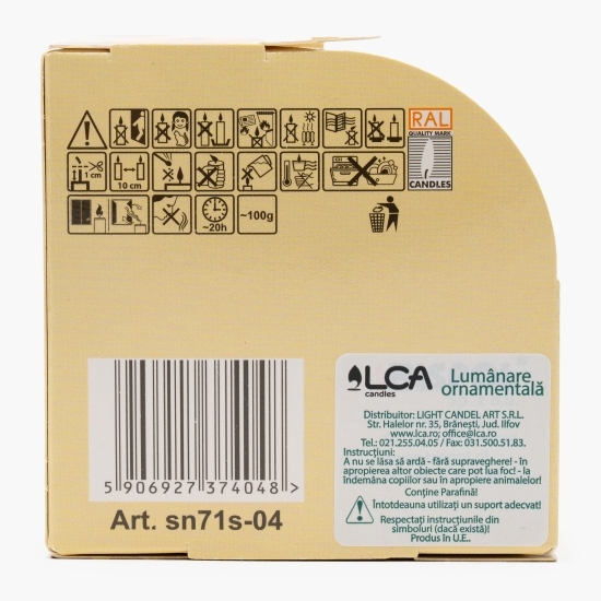 Lumânare parfumată în pahar imprimat - Angels