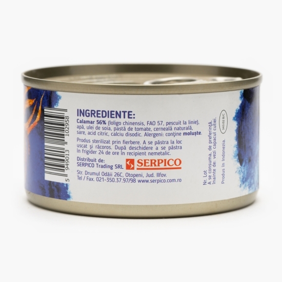 Calamar întreg umplut în cerneală 170g