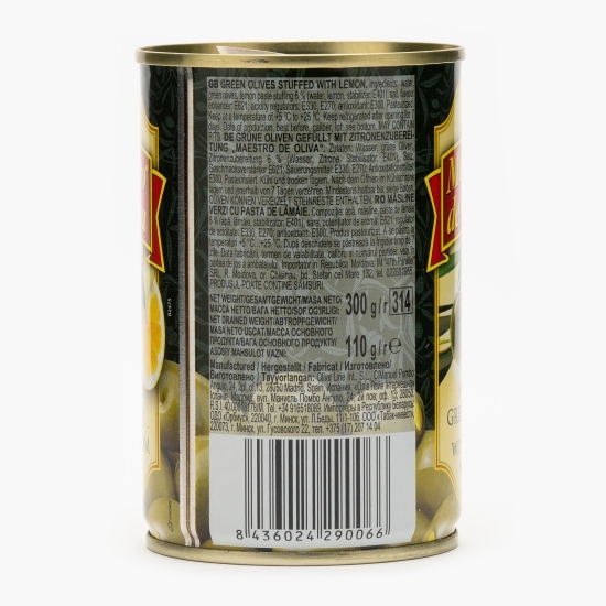 Măsline verzi umplute cu lămâie 300g