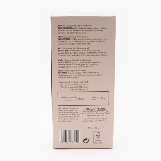 Capsule cafea, Hazelnut Caffee, 10 băuturi, 53g