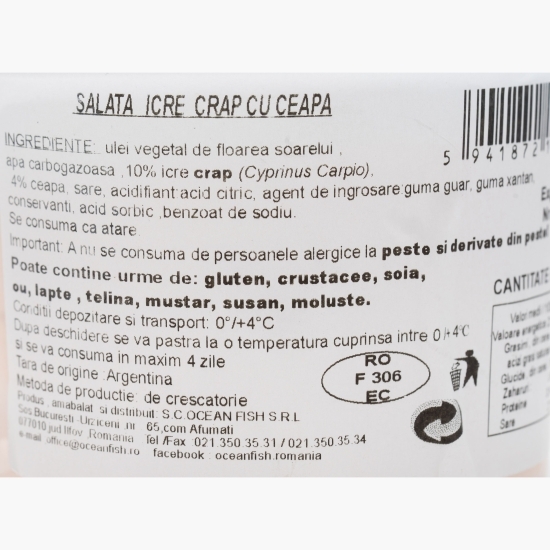 Salată cu icre de crap și ceapă 200g