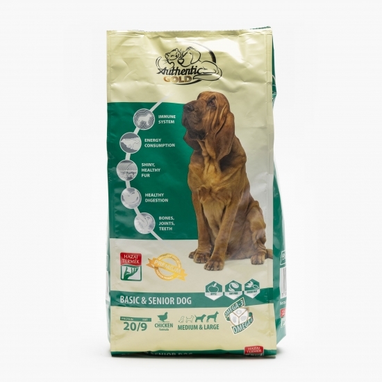 Hrană completă câini, 2kg, senior&adult