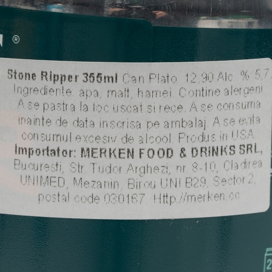 Bere artizanală Pale Ale Ripper 0.355l 