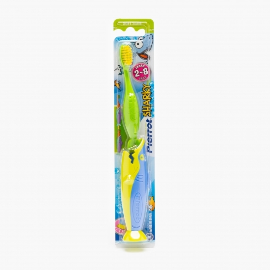 Periuță de dinți pentru copii Sharky, 2-8 ani 