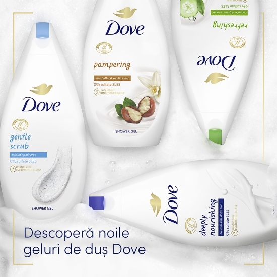 Gel de duș Gentle Scrub cu minerale exfoliante 450ml
