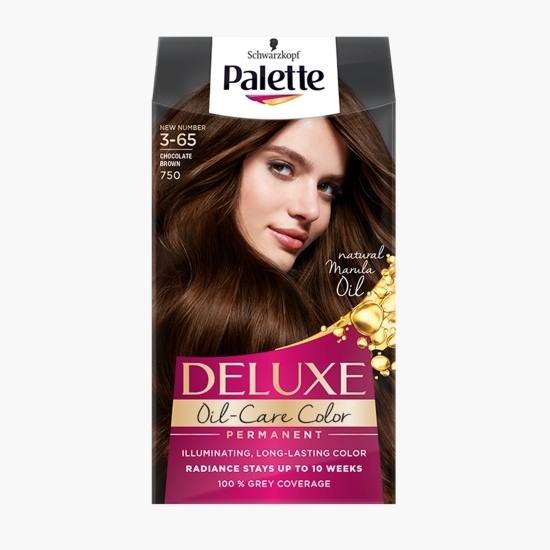 Vopsea de păr permanentă Deluxe Oil-Care Color 750 chocolate brown 135ml