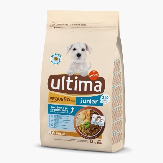 Hrană uscată pentru câini mini junior, cu pui,1.5kg