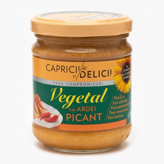 Pastă vegetală tartinabilă cu ardei picant 180g