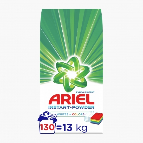 Detergent de rufe pudră automat Whites&Colors 130 spălări, 13kg