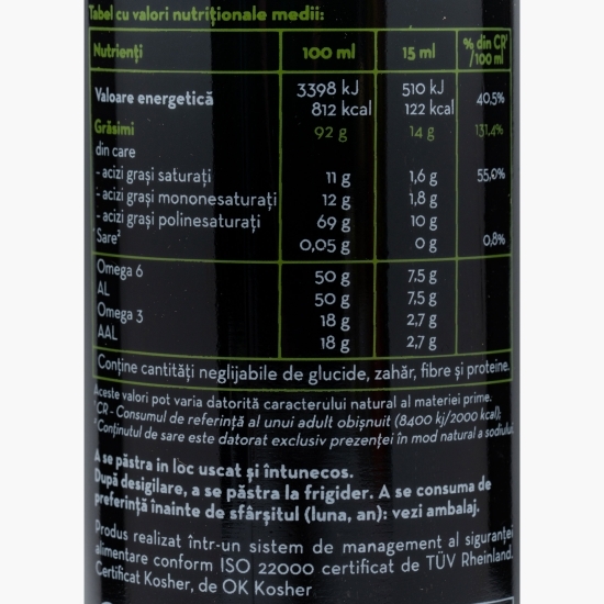 Ulei de cânepă eco 250ml