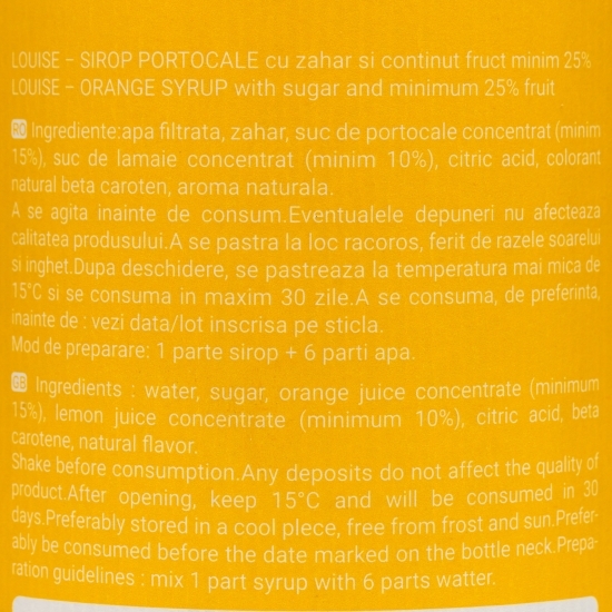 Sirop de portocale 0.7l