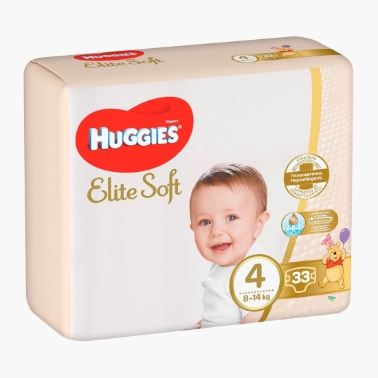 Scutece Elite Soft Jumbo mărimea 4, 8-14kg, 33 buc