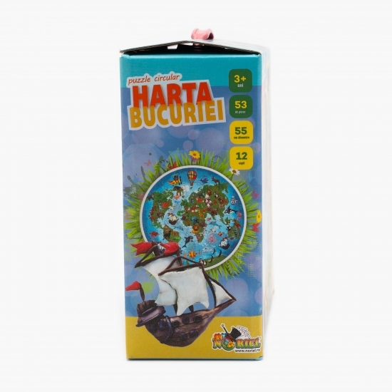Puzzle circular - Harta bucuriei 3+ ani