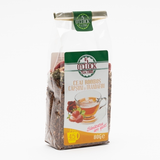 Ceai de rooibos cu căpșuni și trandafiri 80g