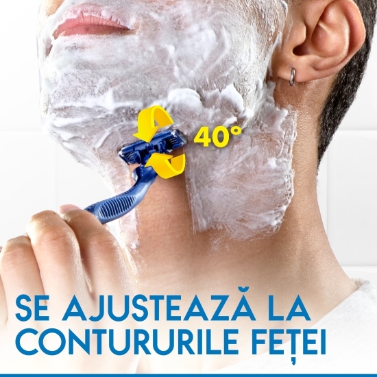 Aparate de ras de unică folosință Blue 3 Plus, 4 buc
