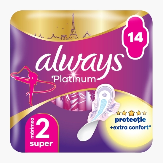 Absorbante Platinum Super 14 buc