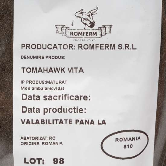 Tomahawk vită maturat 30 zile 900g
