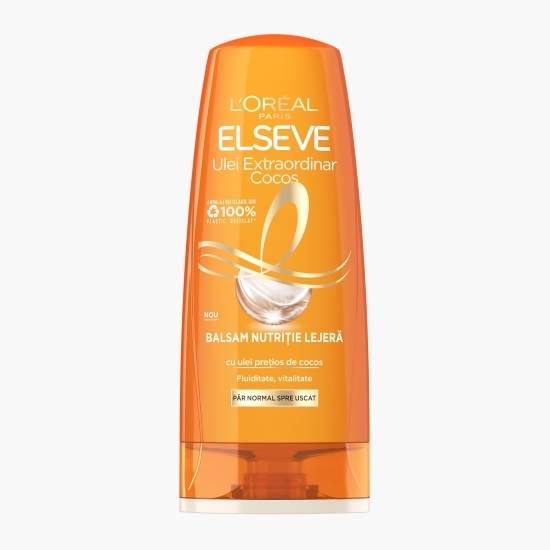 Balsam nutriție lejeră cu ulei prețios de cocos pentru păr normal spre uscat 200ml