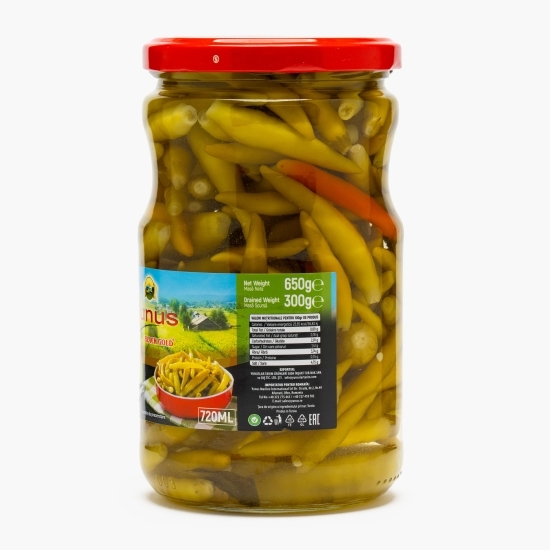 Ardei iuți murați, 650g