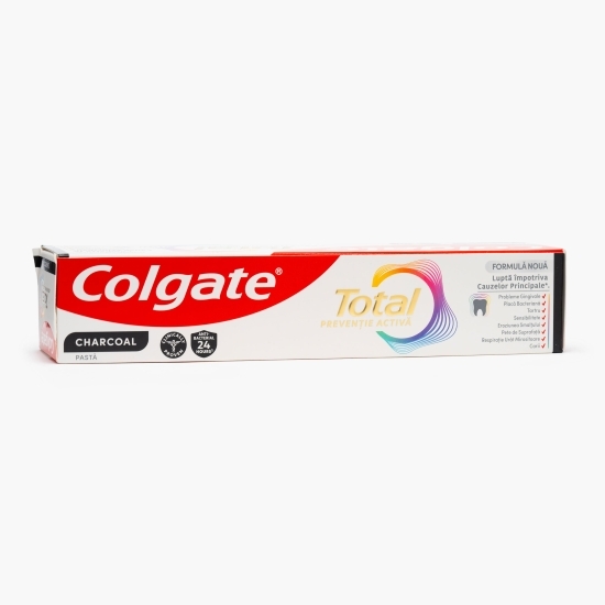 Pastă de dinți pentru protecție și curățare completă Total Charcoal, 100ml
