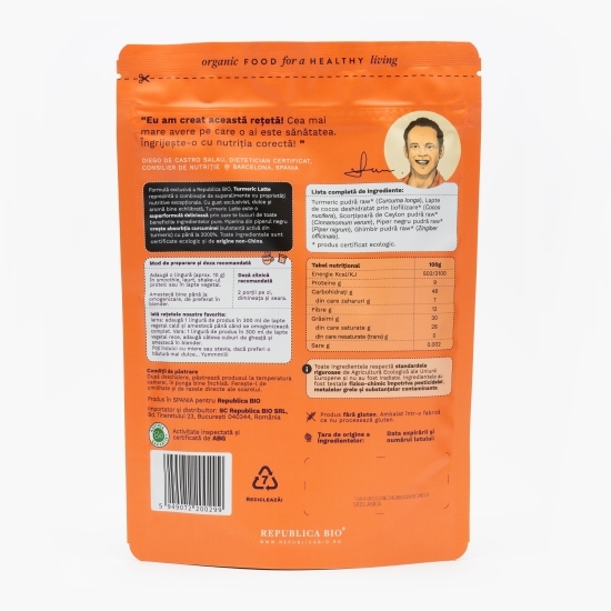 Turmeric Latte pulbere funcțională ecologică 200g