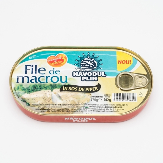 File de macrou în sos de piper 170g